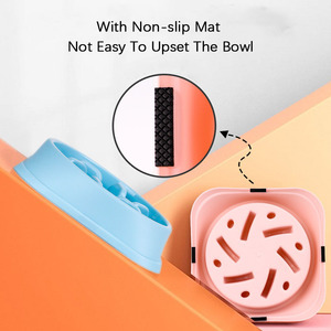 Anjing Pengumpan Lambat Ramah Lingkungan, Tahan Lama Tidak Beracun Mencegah Choker Mangkuk Desain Sehat untuk Anjing - Product Image 3