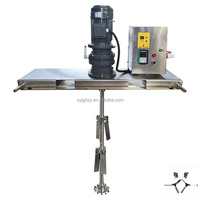 Mélangeur de peinture liquide industriel électrique en acier inoxydable 1000L avec vitesse réglable pour seau de une tonne, idéal pour agiter et mélanger