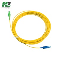 Kabel Patch Fiber APC HJ E2000 Duplex Single Mode LSZH PVC Jaringan Telekomunikasi Fiber Optik Pasokan Pabrik