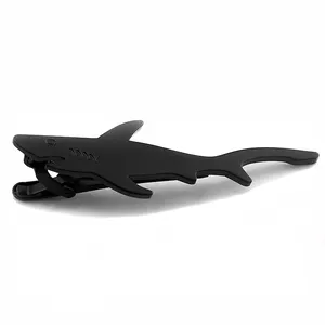 나만의 커프스 단추 만들기 상어 동물 요소 핀 고래 타이 바 클립 남성용 블랙 넥타이 클립 남성 맞춤 넥타이 클립
