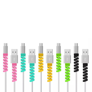 Protecteur de câble X919 en silicone, <span class=keywords><strong>enrouleur</strong></span> de câble de données pour <span class=keywords><strong>iPhone</strong></span> Android, étui de protection pour câble de charge USB et casque - Product Image 1