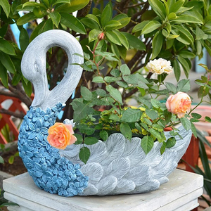 Stampi per Vasi di Fiori Grandi Multi-Stile Ecologici in Fibra di Vetro e Resina Siliconica a Forma di Animale per Uso Domestico e Giardino - Product Image 5