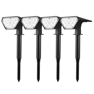 Projecteurs extérieurs les plus vendus étanche 12LED applique murale réglable pour allée jardin projecteurs LED à énergie solaire - Product Image 4