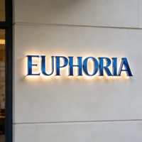 Letrero 3D Personalizado para Exteriores, Letrero con Logotipo para Tienda o Negocio, Letras de Canal Metálicas Retroiluminadas, Letrero LED Iluminado para Negocios
