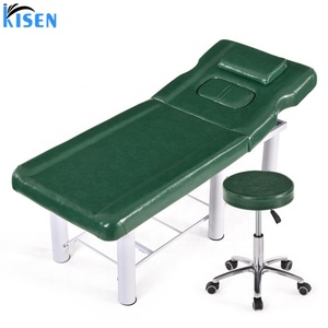 Table de massage portable moderne blanche, verte et noire à prix abordable, lit de beauté pliable pour soins du visage, prêt à être expédié, fabriqué en Chine - Product Image 3