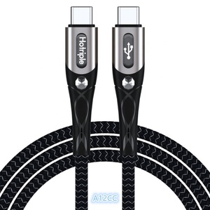 Venta caliente A12CC 1M Fishnet Braid Custom Type C PD 65W Cable DE DATOS USB de carga rápida <span class=keywords><strong>Material</strong></span> de cobre puro - Product Image 2
