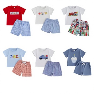 Lote de Conjuntos de Ropa Infantil con Estampados de Animales y Espacio para Verano, Modelo Chino 2026.4 - Product Image 3
