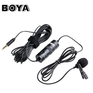 Xueren BOYA BY-MM1 Microfono da Studio Microfono Lavalier Mini Audio 3.5 millimetri Collare per il iphone <span class=keywords><strong>Canon</strong></span> Nikon DSLR Camera Camcorder - Product Image 1