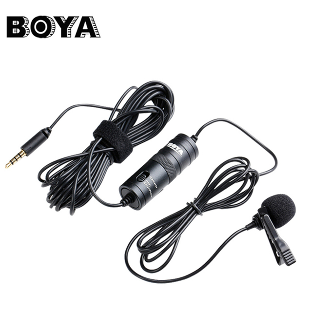Xueren BOYA BY-MM1 Microphone Studio Mic Lavalier Mini Audio 3.5mm Collar for iphone Canon Nikon DSLR Camera Camcorders