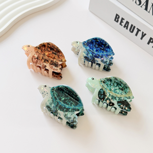 مشبك شعر على شكل سلحفاة كرتونية بتصميم بحري، مشبك شعر مخصص للنساء لتصفيف الشعر، إكسسوارات شعر على شكل حيوانات بحرية - Product Image 2