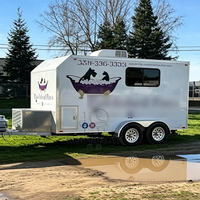 Remorque de toilettage pour animaux de compagnie sur mesure, fourgon de salon pour chiens et chats