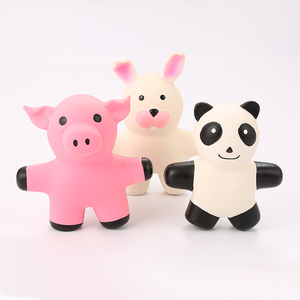 2025 nouvelle usine en gros nouveau design latex criant en caoutchouc chien jouets cochon <span class=keywords><strong>lapin</strong></span> panda avec couineur - Product Image 2