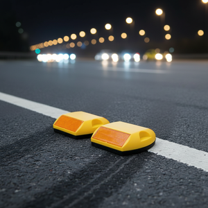 सुरक्षा चेतावनी के लिए फैक्ट्री प्लास्टिक रोड के साथ ट्रैफिक को प्रतिबिंबित करने वाली बिल्ली आंख - Product Image 1