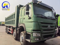 Camion benne minier d'occasion Sinotruck 8*4 12 pneus HOWO 371 CV en stock – Prix du camion benne HOWO au Ghana