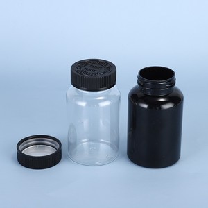 Botella de vitamina de plástico de 250ml, cápsula de píldora de medicina, suplemento de salud, botella de embalaje, botella de tableta - Product Image 1