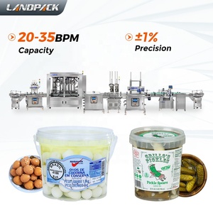 Macchina per il riempimento di barattoli di uova di quaglia salati fermentati per Pasta per granuli di vetro solido alimentare motore PLC tecnologia per prodotti chimici - Product Image 1