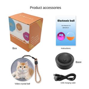 Sunnysprout Jouet électronique en verre magique en forme d'animal, jouet à mémoire de forme, diffuse des <span class=keywords><strong>photos</strong></span>/vidéos, sans batterie, diamètre 7 cm, cadeaux de Noël/anniversaire - Product Image 6