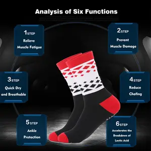 HIgh Quality Bike Oem Sport Running Breathable Nylon <strong>Coolmax</strong> Cycling Custom Sports <strong>Socks</strong> Men - Product Image 3