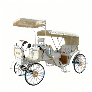 Wedding Occasion Horse Carriage Sightseeing Vehicle Cheap Price Carriage Special Transportation Vehicle Customized Seats Awning - Product Image 1