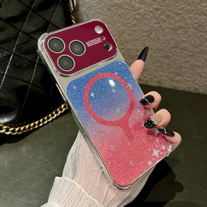 Coque de protection magnétique dégradée à paillettes <span class=keywords><strong>Starlight</strong></span> pour <span class=keywords><strong>iPhone</strong></span> 18 17 Pro Max 16 15 <span class=keywords><strong>14</strong></span> 13 12 avec protection anti-chute aux quatre coins - Product Image 5