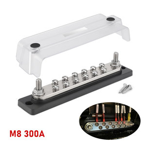 Barra de Cobre de 12 Canales CNSPEED M8 300A DC para Batería Negativa de RV, Yates y Automóviles - Product Image 2