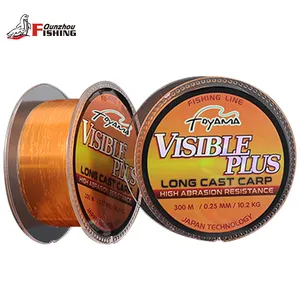 300M High Abrasion Resistance Orange Mono Fishing String Accept OEM Strong Strength Nylon Fishing Line