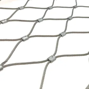 Supplier Escape Prevention Stainless Steel Wildlife Enclosure Netting For Park Woven