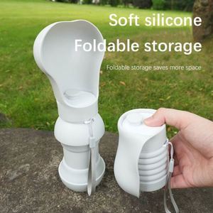 Outdoor Pet Water Dispenser Collapsible Food Grade Silicone Cup <b>Dogs</b> Travel Bag-Friendly <b>Bottle</b> for Pets - Product Image 3