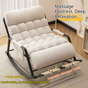 Poltrona a Dondolo Moderna e Confortevole per Adulti con Funzioni di Massaggio e Riposo, per Soggiorno, Camera da Letto, Sala da Pranzo e Uso Domestico - Product Image 6