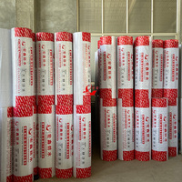 Membrane composite en polypropylène imperméable avec tissu adhésible au mortier pour l'étanchéité des murs extérieurs et des façades