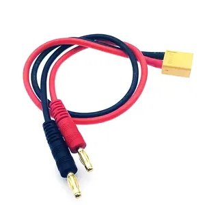 14AWG 4.0MM Banana Plug Multifuncional Equilíbrio De Carregamento De Silicone Macio Fio Conector XT60 Cabo de Fio para B6