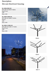 OASISLUX IP65 CB ETL Nouvelle Lampe de Branchement Haute Puissance au Design Moderne pour Jardin, Borne Lumineuse de Rue, Éclairage Extérieur - Product Image 4