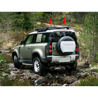 Galerie de toit tout-terrain 4x4 en acier chromé pour 2020 Land Rover Defender 90 110, accessoires de voiture, bagages de toit