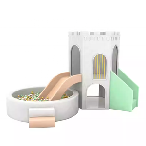 อุปกรณ์เล่นในร่มติดตั้งง่าย  บ้าน<span class=keywords><strong>เด็ก</strong></span>เล่นแบบอินเทอร์แอคทีฟ  พร้อมอุโมงค์คลาน  สไลเดอร์หมุน  ปราสาท <span class=keywords><strong>เหมาะ</strong></span>สำหรับร้านกาแฟ - Product Image 3