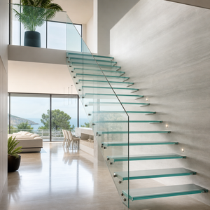 Verre trempé stratifié multicouche, verre de sécurité renforcé pour marches d'escalier en spirale, sols en verre et passerelles - Product Image 1