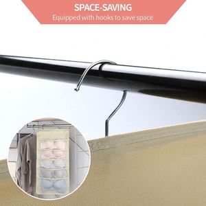 Clear Hat <b>Storage</b> Organizer with Door Hanging Rack Protective Pockets for Hats & <b>Baseball</b> <b>Caps</b> in Bedroom Wardrobe - Product Image 6