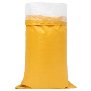 Sac tissé imperméable double couche Mingyou jaune avec film intérieur 48-70 g/m² pour emballage logistique, sac en peau de serpent - Product Image 1