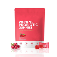 Gummies Probiotiques Vitaminées à Prix de Gros, 5 Milliards d'UFC, Saveur Canneberge, Véganes, Soutien Santé Intestinale Féminine Adulte, 2 par Portion