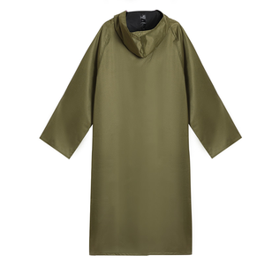 Manteau de pluie long HBRC01 pour homme, idéal pour le camping et la sécurité, en tissu Oxford avec revêtement PVC ou silicone PU, sur mesure - Product Image 2