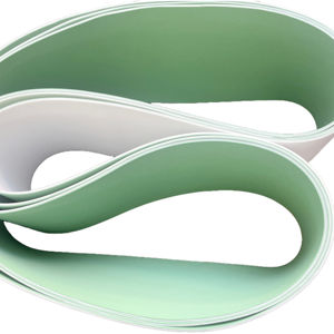 Sabuk konveyor tahan suhu tinggi kustom sabuk silikon PU tahan aus sabuk datar - Product Image 1