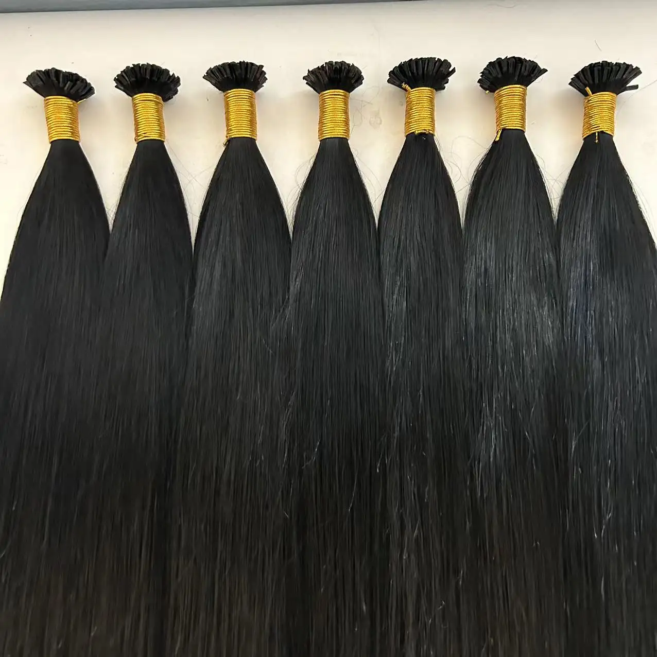 Kerati punta plana personalizar Color rizado V punta U extensión de cabello queratina doble dibujado humano con balayage colores extensión de cabello