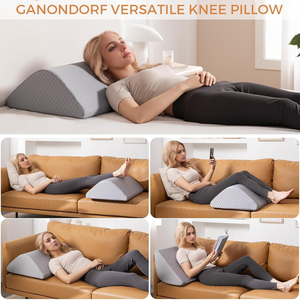 Almohada de Espuma Viscoelástica <span class=keywords><strong>para</strong></span> Rodilla, Soporte de Elevación de Piernas Postoperatorio, Funda Extraíble 100% Poliéster, Alivia <span class=keywords><strong>la</strong></span> Zona Lumbar - Product Image 6