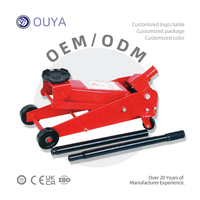 Cric hydraulique à profil bas de 3 tonnes avec certification CE pour voitures, avec patins en caoutchouc – Produit cric de levage pour voitures