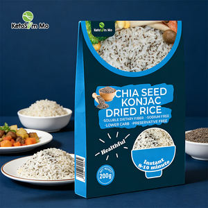 Arroz Shirataki Vegano Bajo en Carbohidratos y Sin Azúcar, Semillas <span class=keywords><strong>de</strong></span> Chía, Arroz Konjac Seco, <span class=keywords><strong>Precio</strong></span> al por Mayor - Product Image 1