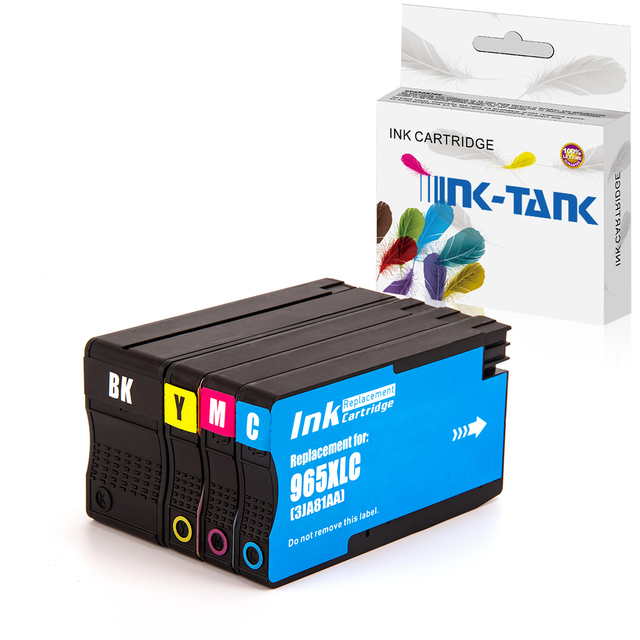 INK-TANK 965XL 969XL 965 969 XL Compatible Color Inkjet Ink Cartridge for HP965 for HP OfficeJet Pro 9010 9015 Printer