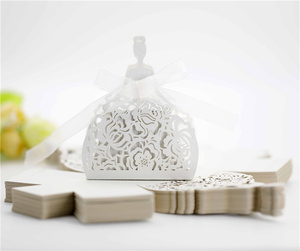 Paquete de regalo de San Valentín láser papel chino recortes tarjetas caramelo Chocolate caja de embalaje para regalos de boda arte artesanal reciclable - Product Image 6