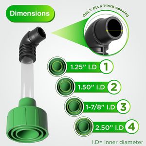 <strong>HVAC</strong> to PVC AC Drain Line Cleaner <strong>Tool</strong> Universal Fit AC Drain Line Unclogger AC Drain Line Cleaning <strong>Tool</strong> - Clear Visibility - Product Image 5