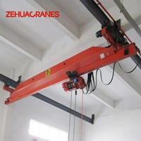 Grue à poutre simple suspendue avec rail courbé pour une mise en plan flexible d'atelier