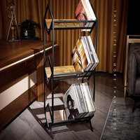 JH-Mech Porte-Disque Vinyle Empilable Jusqu'à 220 Albums 3-Tiers Métal Porte-Disque Vinyle