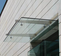 Auvent de balcon rétractable en verre Prima, facile à installer, de haute qualité, anti-poussière et imperméable